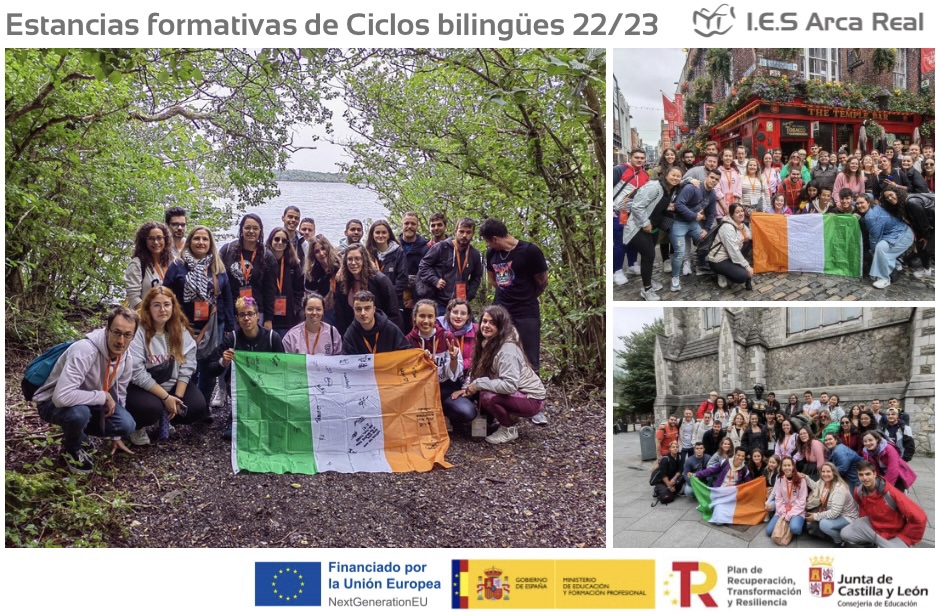 Nuestra alumna Paula Muñoz disfruta del Programa de Estancias Formativas para Ciclos bilingües en Irlanda